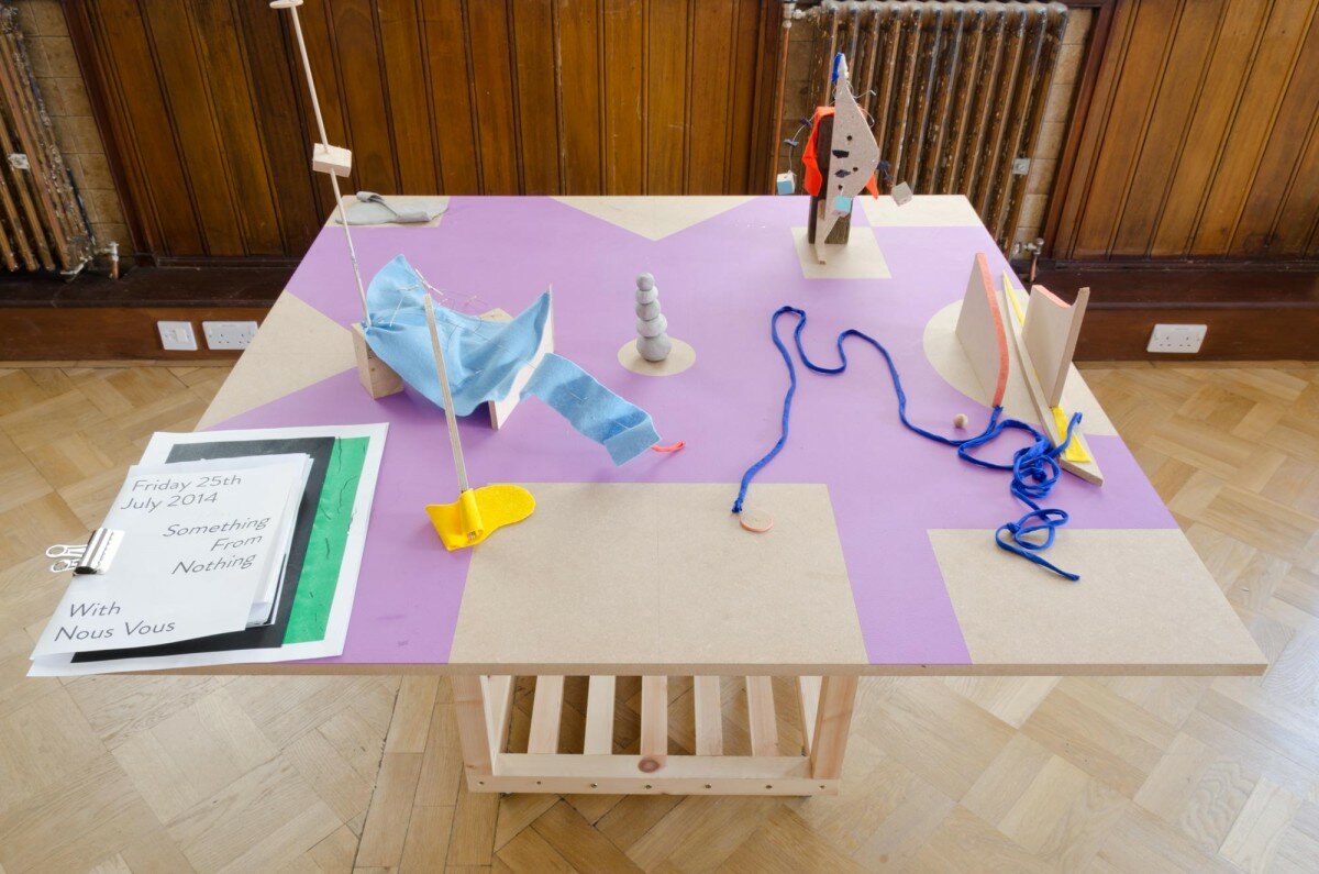 Room 4 ~ 'Make' – This room housed a series of workshops lead by a range of practitioners between 20th and 30th July. The specially designed tables and pin boards displayed material made during these projects